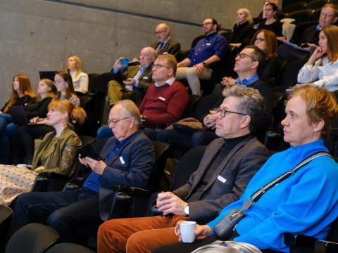 Mynd af gestum ráðstefnunnar