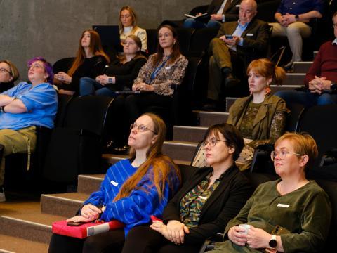 Mynd af gestum ráðstefnunnar